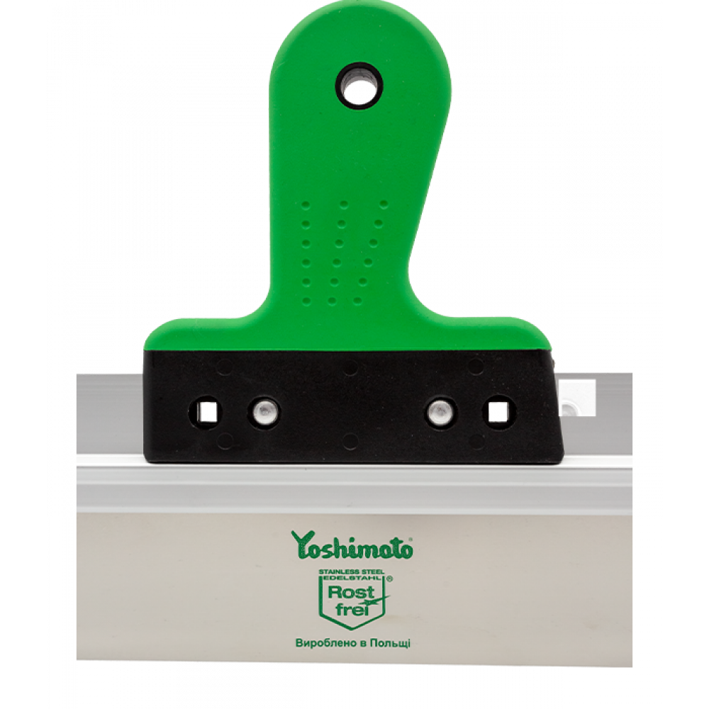 Шпатель фасадний нержавіючий Yoshimoto, ручка 2К, 350*60мм