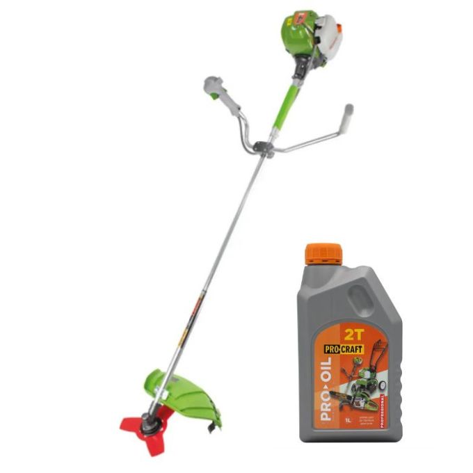 Набір Коса бензинова Procraft T5600 + Олива Procraft моторна 2-тактна 1 л