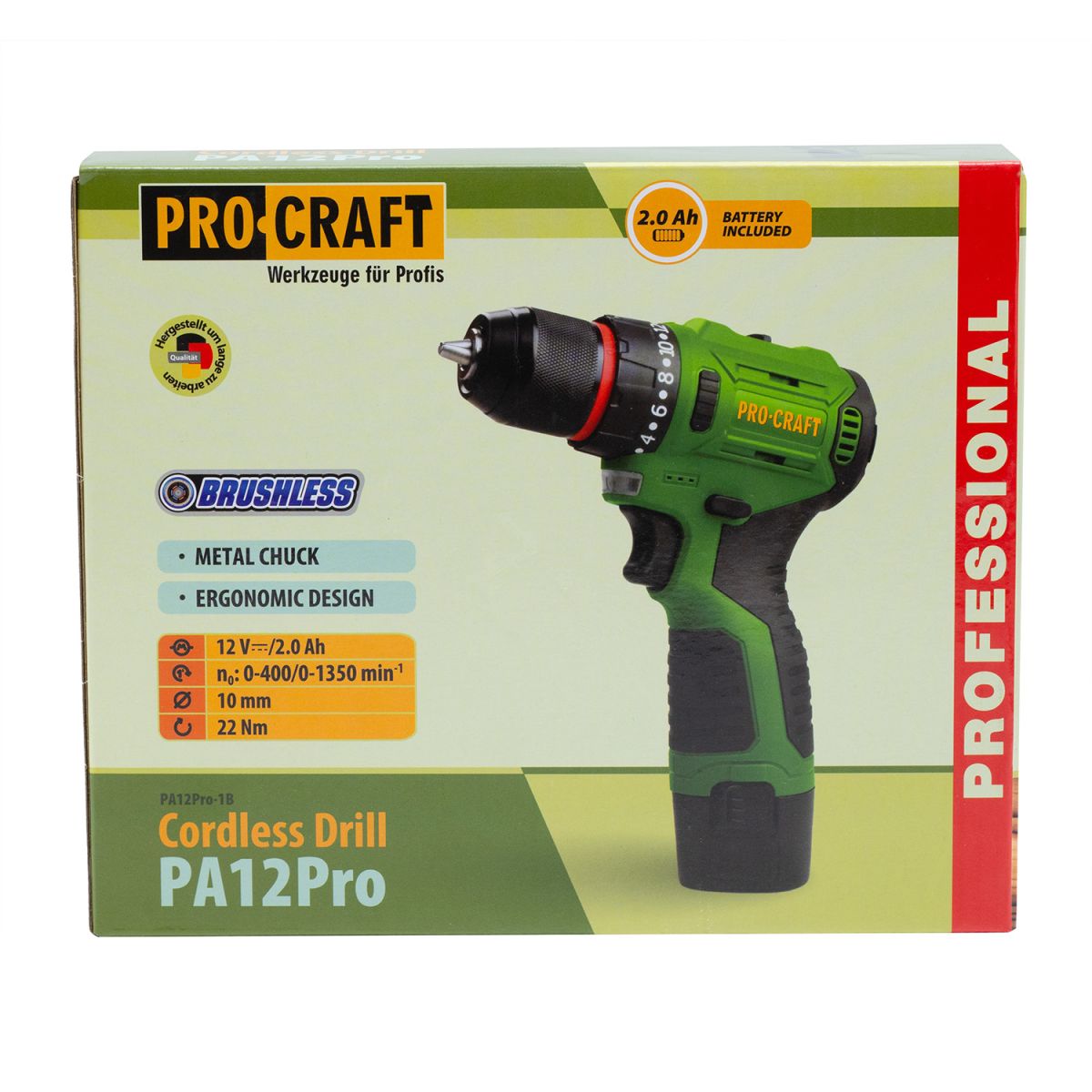 Шуруповерт Procraft PA12Pro (1 акб)