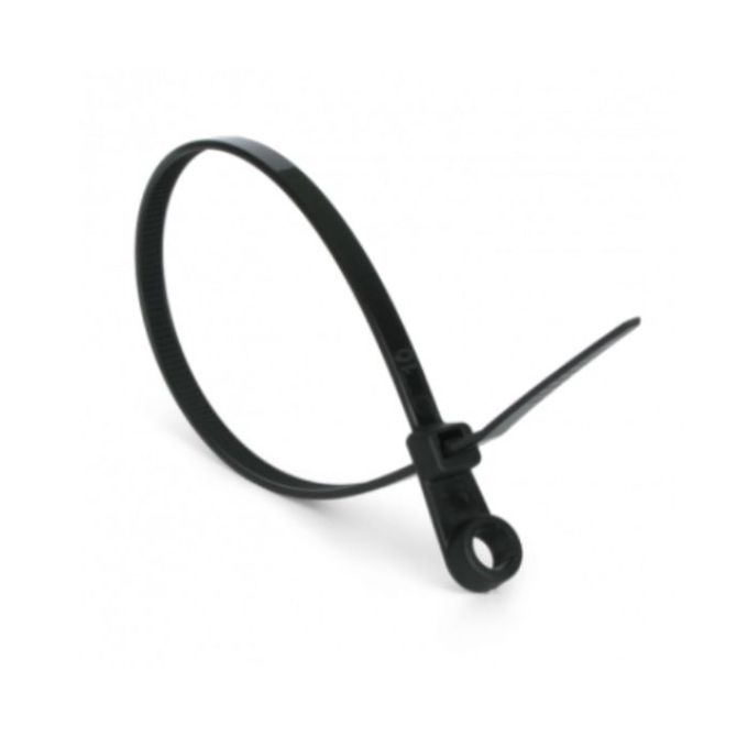 Кабельні стяжки з кільцем чорні 3,6х150 100шт Sokol