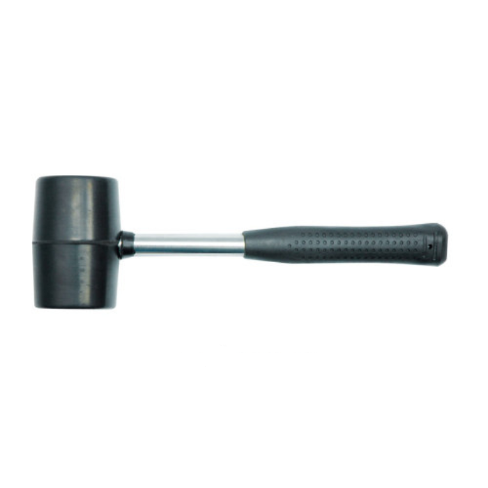 Молоток гумовий VOREL з металевою ручкою Ø=50 мм 700 г