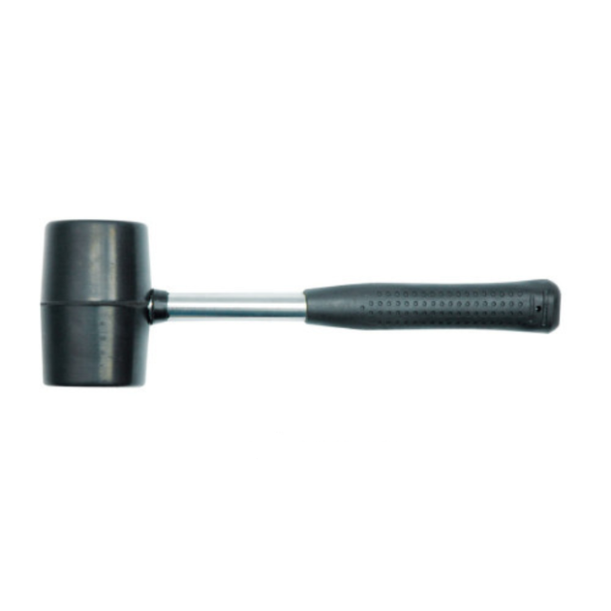 Молоток гумовий VOREL з металевою ручкою Ø=50 мм 700 г