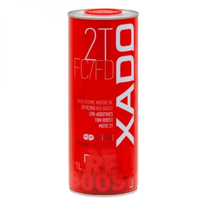 Олива моторна XADO 2T FC/FD Red Boost для мототехніки 1 л