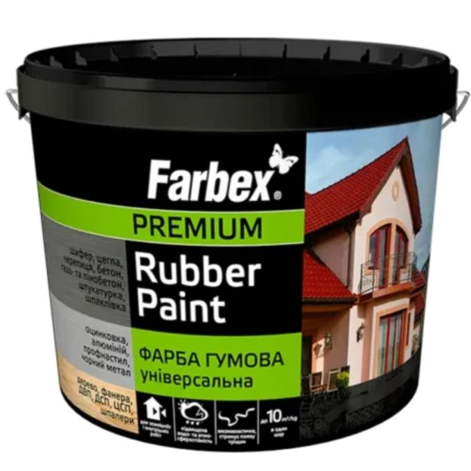 Фарба гумова Універсальна графіт, TM Farbex - 6 кг