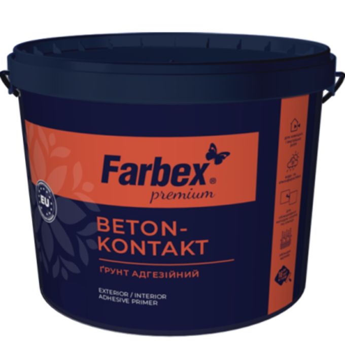 Грунт адгезійний "Бетон-контакт", TM "Farbex"-1,4 кг