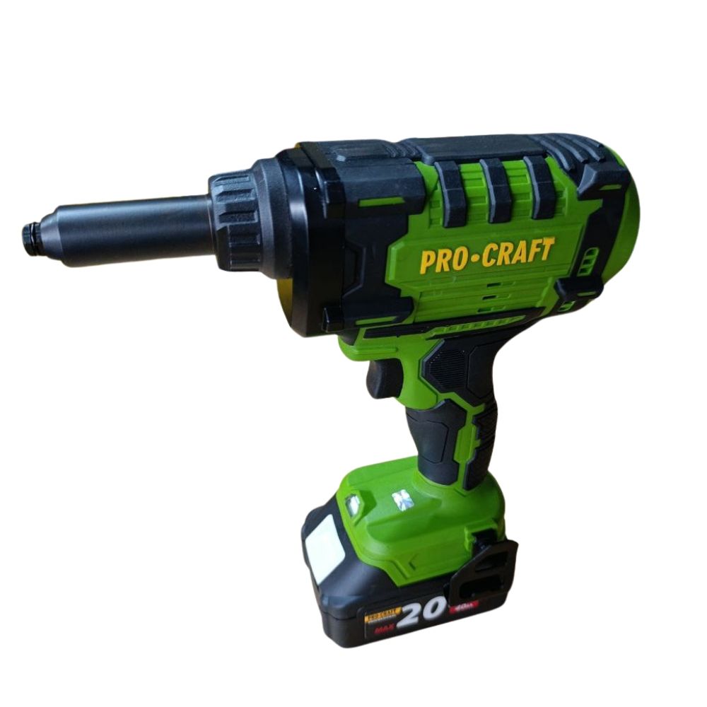 Акумуляторний заклепувальний пістолет Procraft PRG20 (з 2 акб та зп)