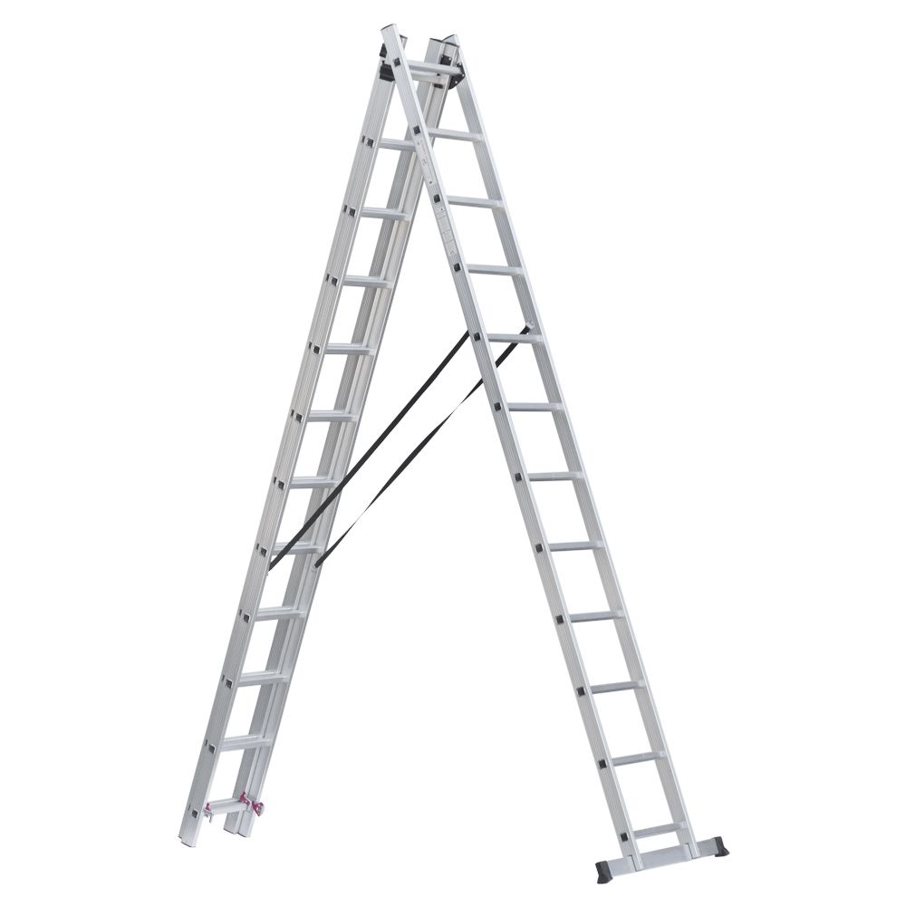 Драбина розкладна універсальна 12 сходинок SIGMA