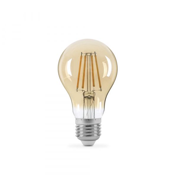LED лампа TITANUM Filament A60 7W E27 2200K бронза