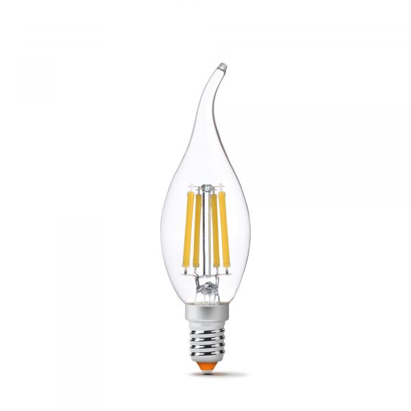 LED лампа VIDEX Filament C37Ft 6W E14 4100K