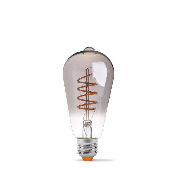LED лампа VIDEX Filament ST64FGD 4W E27 2100K димерная графит