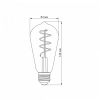 LED лампа VIDEX Filament ST64FGD 4W E27 2100K димерная графит