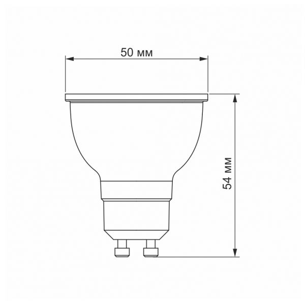 LED лампа VIDEX MR16e 6W GU10 4100K