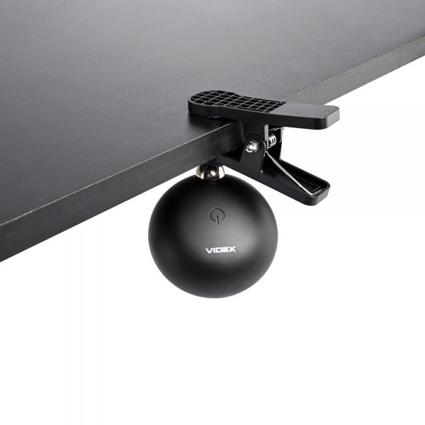 LED настольная лампа с аккумулятором VIDEX VLE-TF18B 3W 3000-5500K Черная