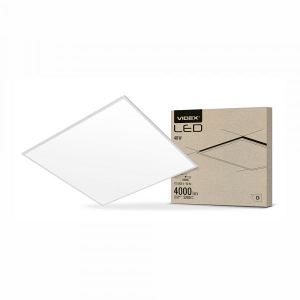 LED панель VIDEX 40W 6000K 62x62 220V