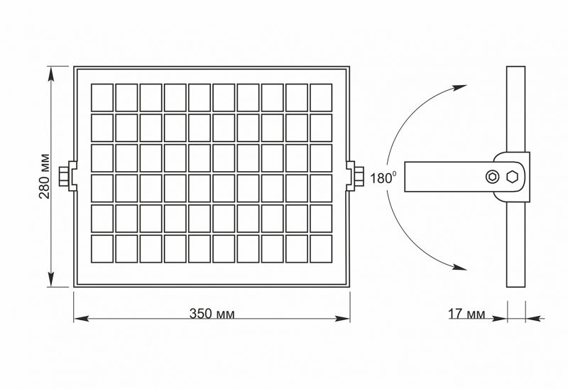 LED прожектор автономний VIDEX 600Lm 5000K Сенсорний (VLE-FSO-205-S)