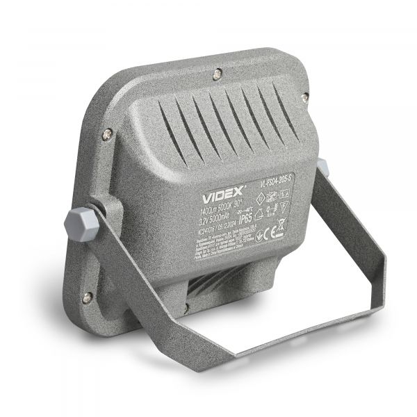 LED прожектор автономний VIDEX VL-FSO4-205-S 1400Lm 5000K