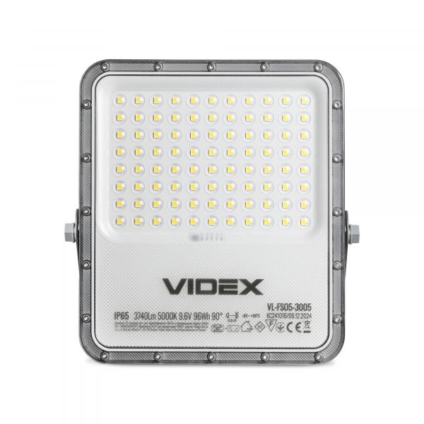 LED прожектор автономний VIDEX VL-FSO5-3005 3740Lm 5000K
