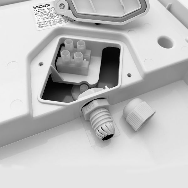 LED світильник ART IP65 квадратний VIDEX 15W 5000K