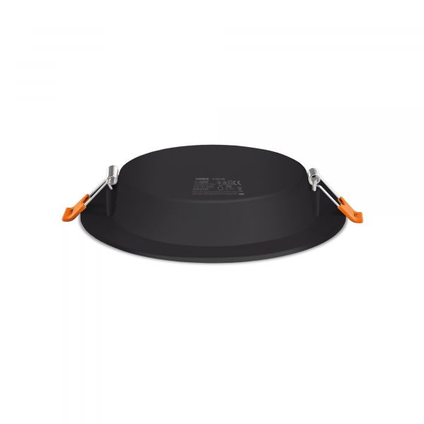 LED світильник Back вбудований круглий VIDEX 15W 5000K Black