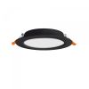 LED світильник Back вбудований круглий VIDEX 15W 5000K Black