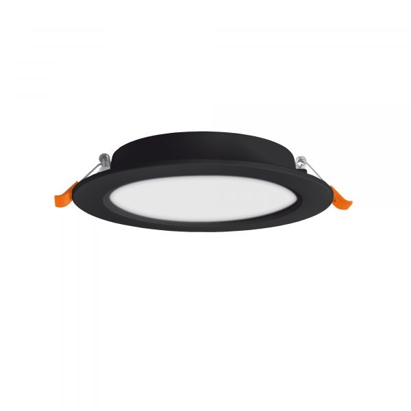 LED світильник Back вбудований круглий VIDEX 15W 5000K Black