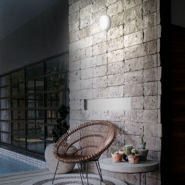 LED світильник IP65 овальний VIDEX 12W 5000K білий сенсорний