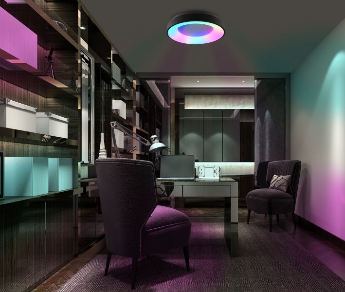 LED светильник VIDEX EDGE-RC-72W-BLACK (VLE-ERC-RGB-72B)