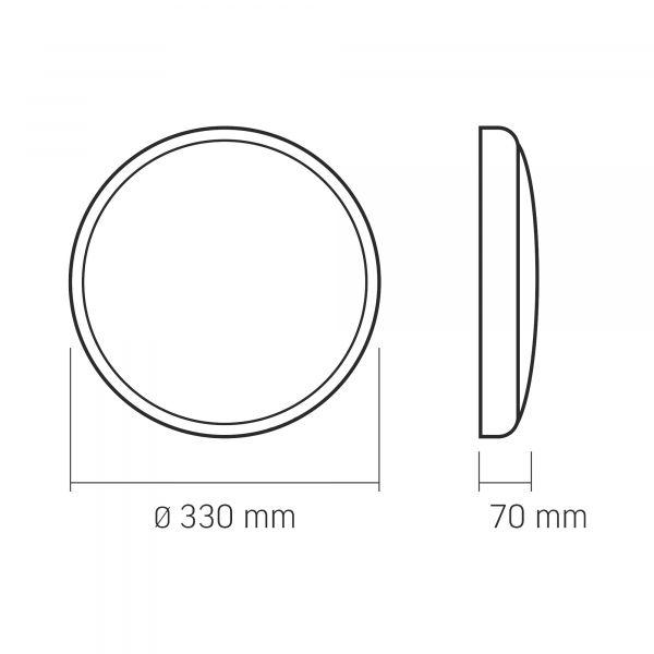 LED Светильник аварийный накладной с датчиком движения VIDEX 30W 2700-6500K 220V