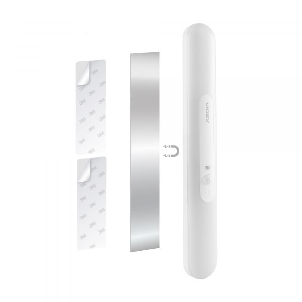 LED Світильник акумуляторний з датчиком руху VIDEX VL-NL013W-SR