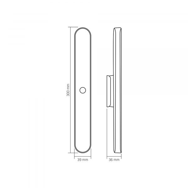 LED Світильник акумуляторний з пультом VIDEX VL-NL049W-R
