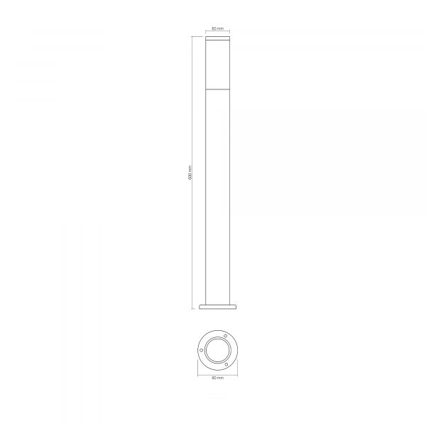 LED Світильник архітектурний AR09061B IP54 VIDEX GU10