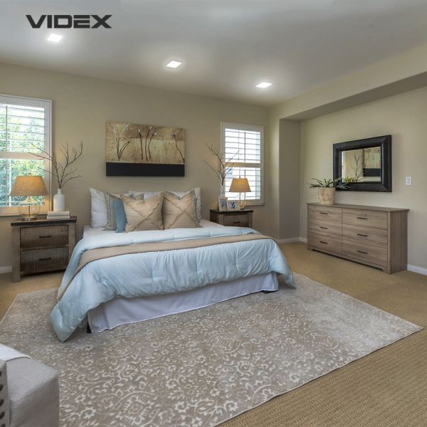 LED світильник безрамковий квадратний VIDEX 24W 4100K