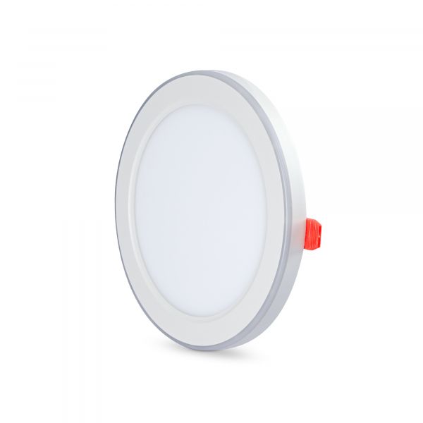 LED светильник встроенный с декоративной подсветкой VIDEX DL4R 12W+4W 5000K+2700K 220V