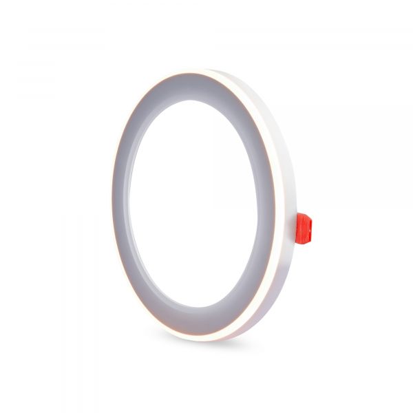 LED светильник встроенный с декоративной подсветкой VIDEX DL4R 12W+4W 5000K+2700K 220V