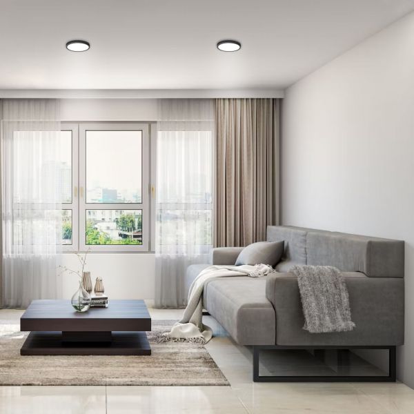 LED Светильник круглый накладной VIDEX 18W 5000K Black