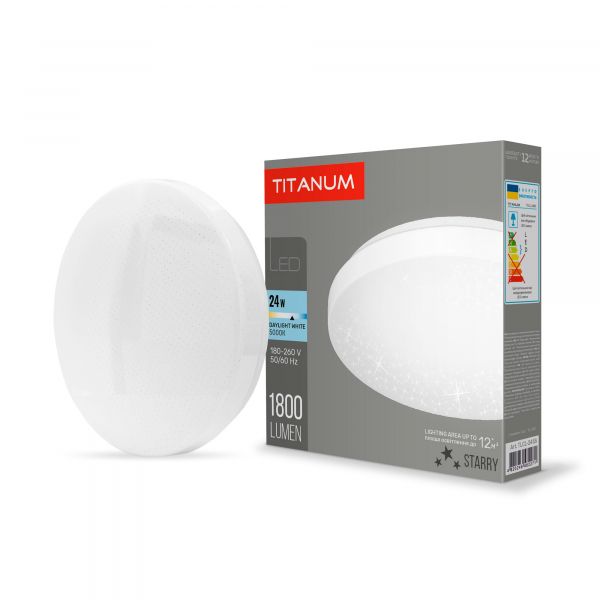 LED светильник настенно-потолочный TITANUM 24W 5000K Звездное небо