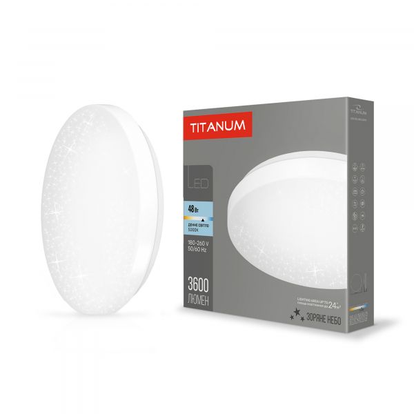 LED светильник настенно-потолочный TITANUM 48W 5000K Звездное небо