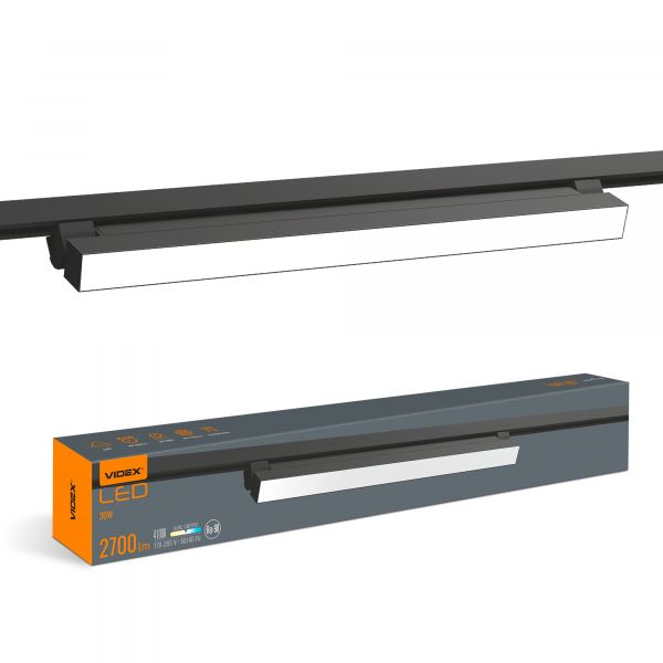 LED светильник трековый VIDEX TR05 30W 4100K 220V черный