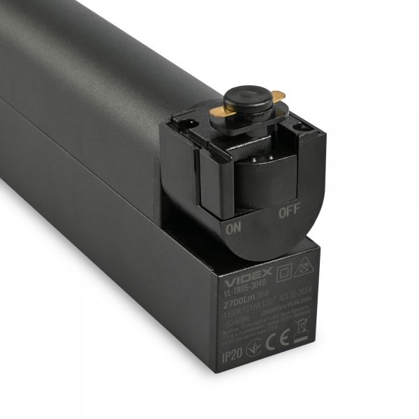 LED светильник трековый VIDEX TR05 30W 4100K 220V черный