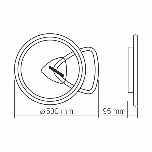 LED світильник функціональний VIDEX DECORA 52W VL-CLD-993-BSL