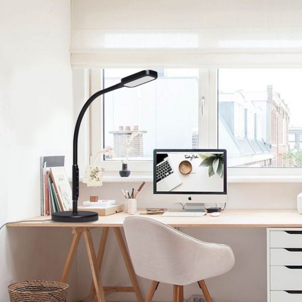 LED торшер черный VIDEX TF07B 14W 3000-5500K