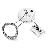 Набор для подвесного монтажа для шинопровода VIDEX белый.