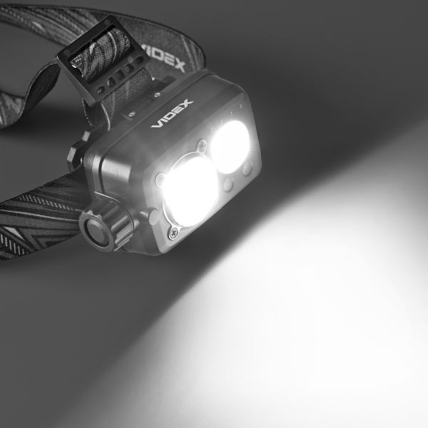 Налобный светодиодный фонарик VIDEX VLF-H189 600Lm 5000K