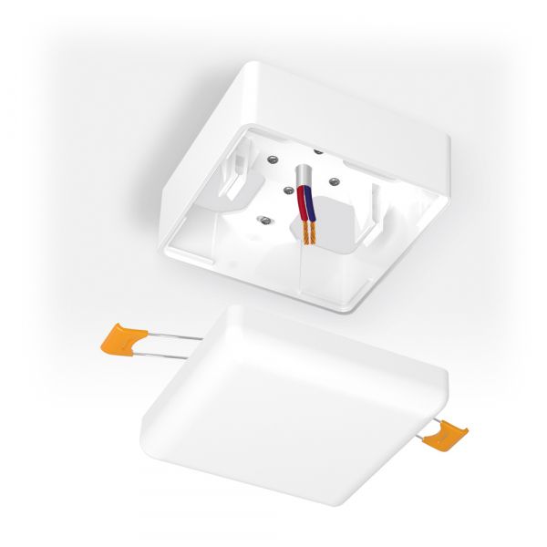 Рамка накладного монтажу безрамкового квадратного світильника VIDEX (VL-DLFS-09SF)