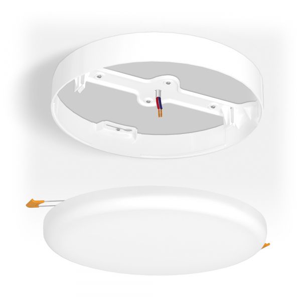 Рамка накладного монтажа безрамочного круглого светильника VIDEX (VL-DLFR-33SF)