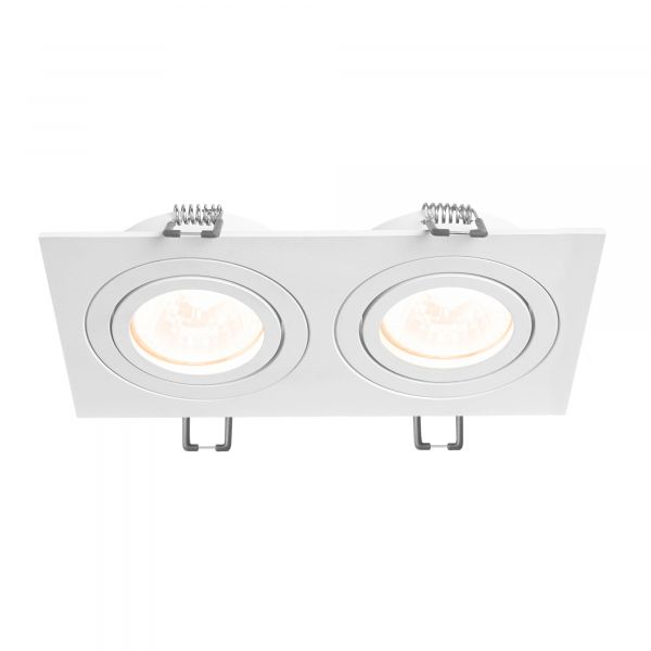 Світильник VIDEX під лампу 2xGU10 врізний Білий (VL-SPF23S-W)