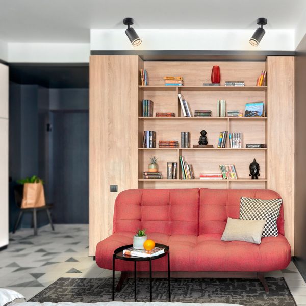 Светильник VIDEX под лампу GU10 SPF05B поворотный накладной черный