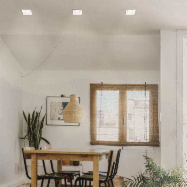 Світильник VIDEX під лампу GU10 врізний Квадрат Білий VL-SPF09S-W