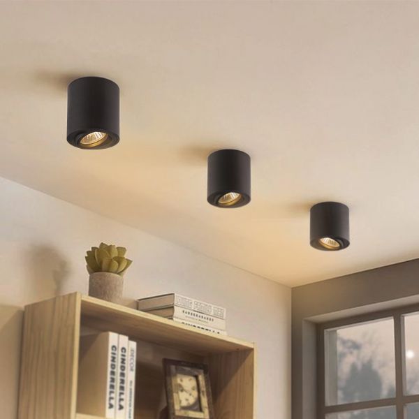 Светильник VIDEX под лампу GU10 накладной Черный VL-SPF12A-B