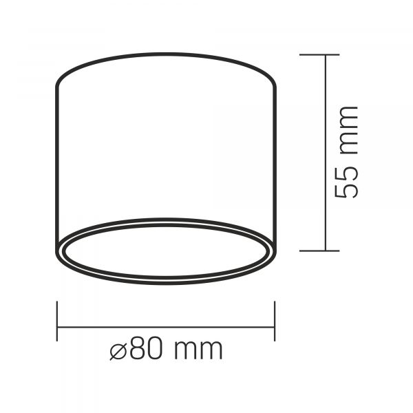 Світильник VIDEX під лампу GX53 накладний Білий (VL-SPF26A-W)